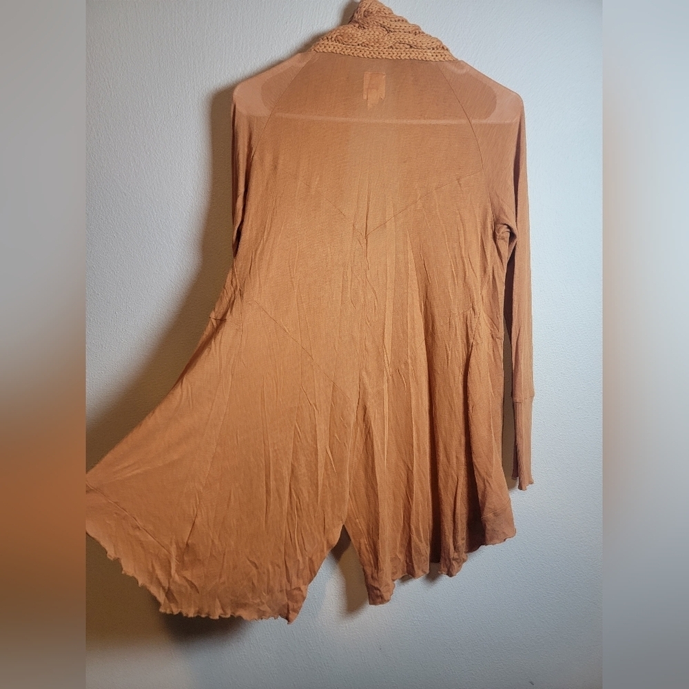 Anthropologie TINY Cardigan Rust Orange Size Small Boho Chic - Picture 2 of 5